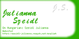 julianna szeidl business card